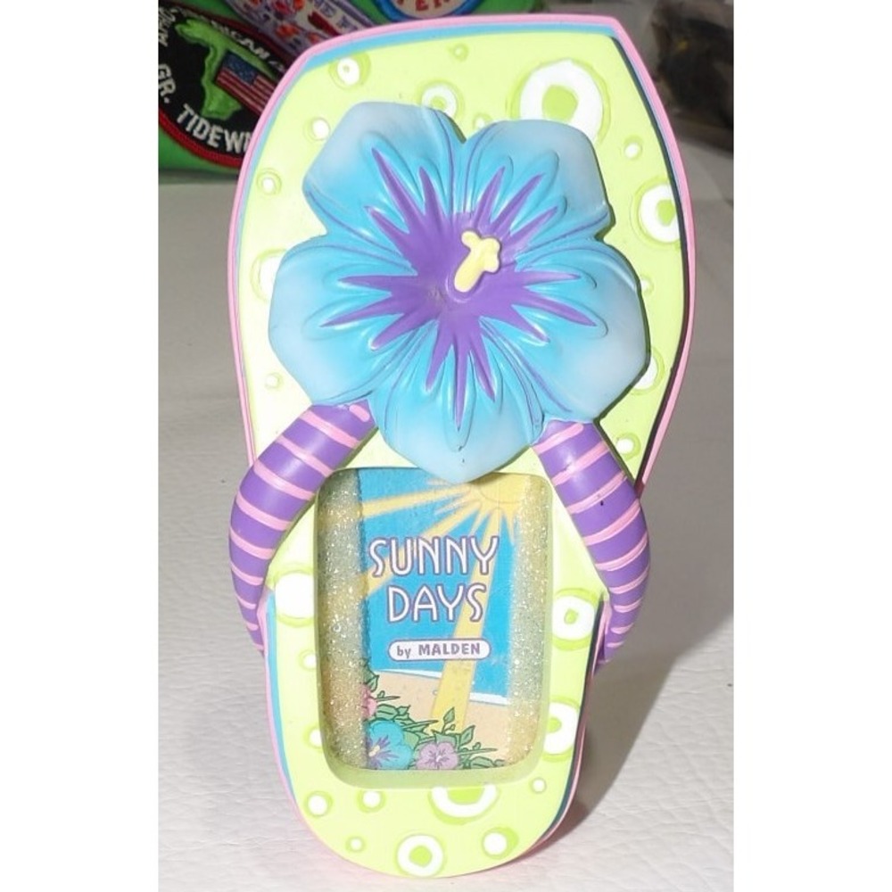 Malden International Designs Flip Flop Hibiscus Flower Photo Frame 2003 Vintage